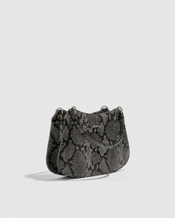 Phialebel Mini Olympia Camel Snakeskin Print