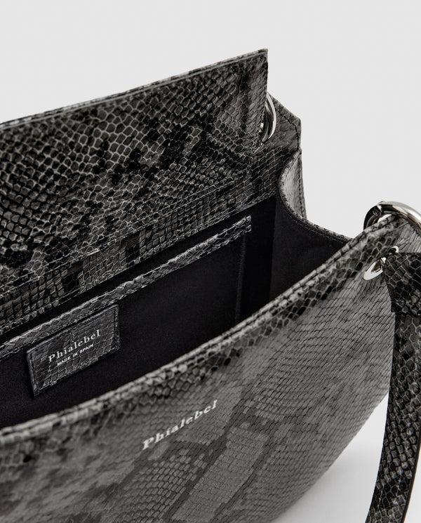 Phialebel Mini Olympia Camel Snakeskin Print