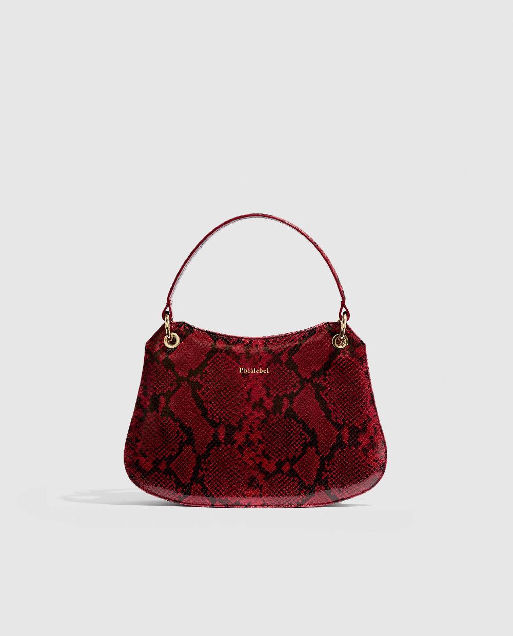 phialebel Mini Olympia red snakeskin print