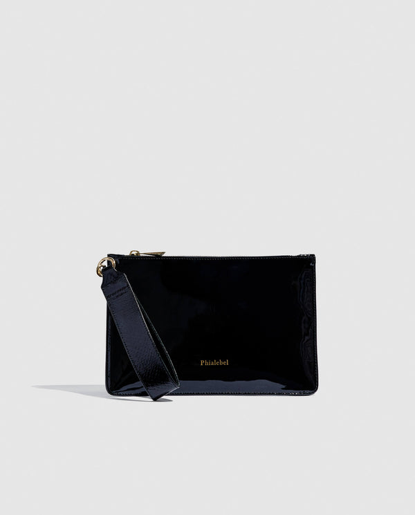 Phialebel Mini Pouch Black Patent Leather