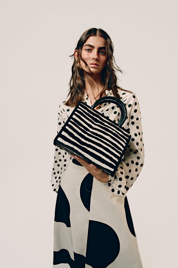 Phialebel Sophia Zebra Black & White