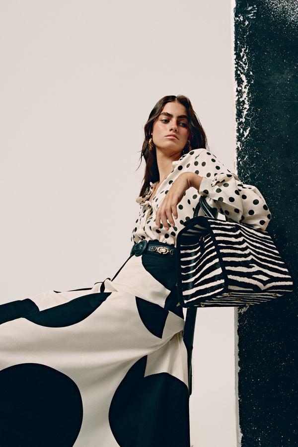 Phialebel Sophia Zebra Black & White