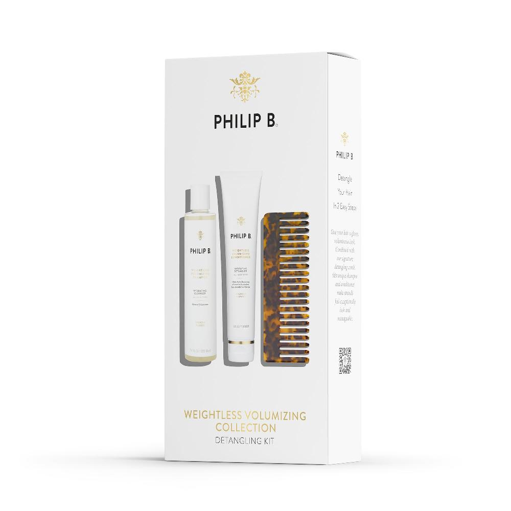 philip b. Weightless Volumizing Collection Detangling Kit
