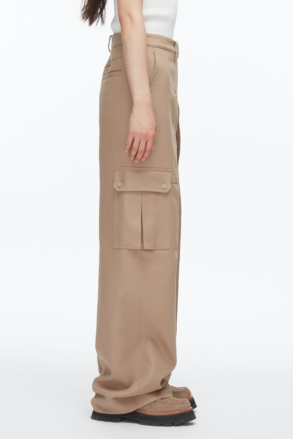 Phillip Lim Carpenter Cargo Pants With Plaid Cuffs PRALINE MULTI