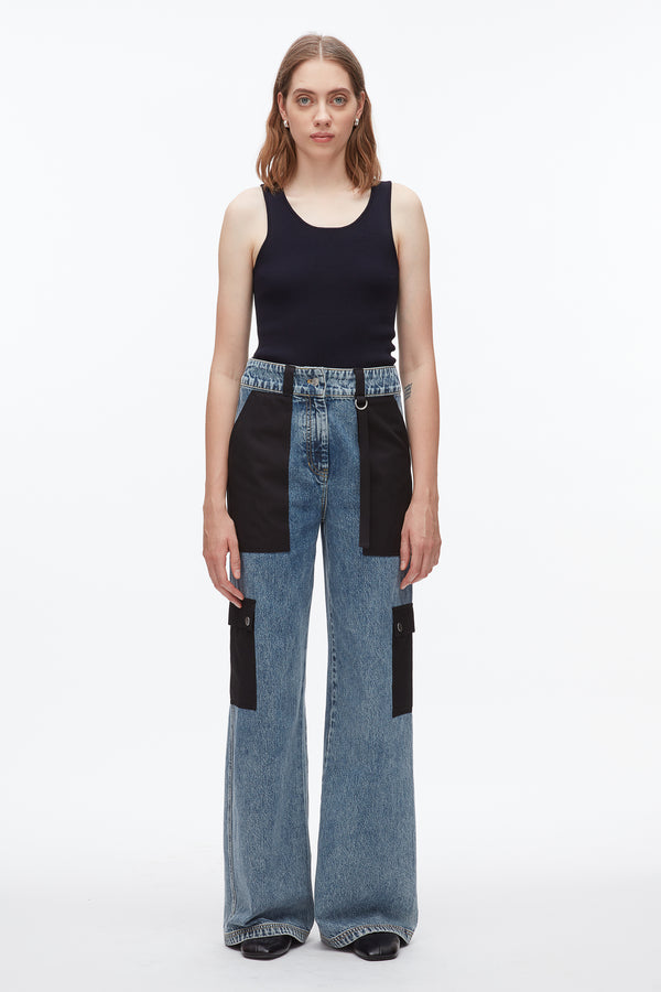 Phillip Lim Denim Carpenter Pant WASHED MEDIUM BLUE