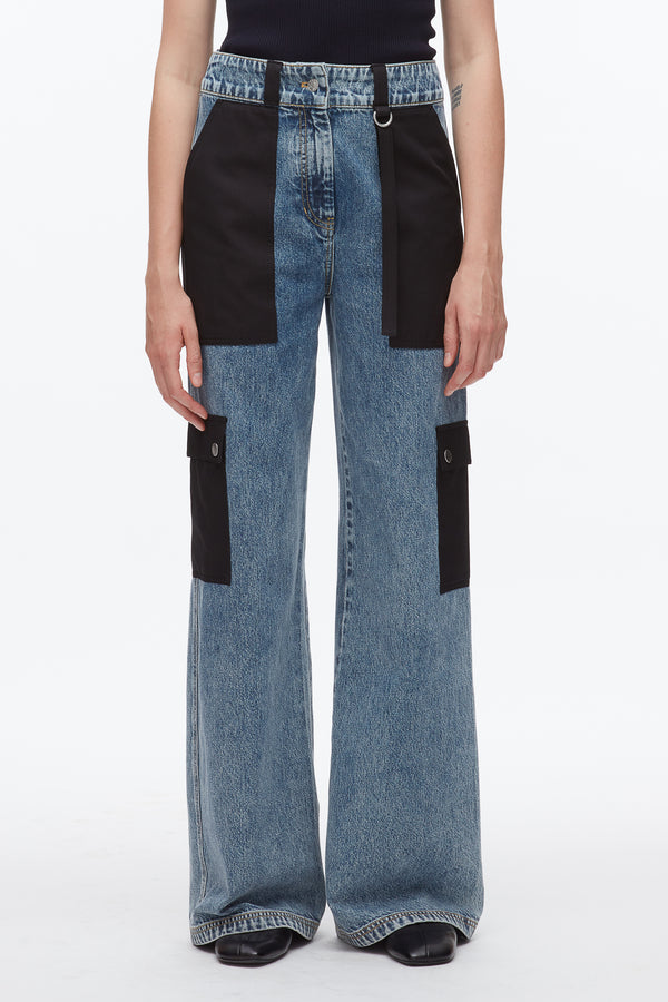 Phillip Lim Denim Carpenter Pant WASHED MEDIUM BLUE