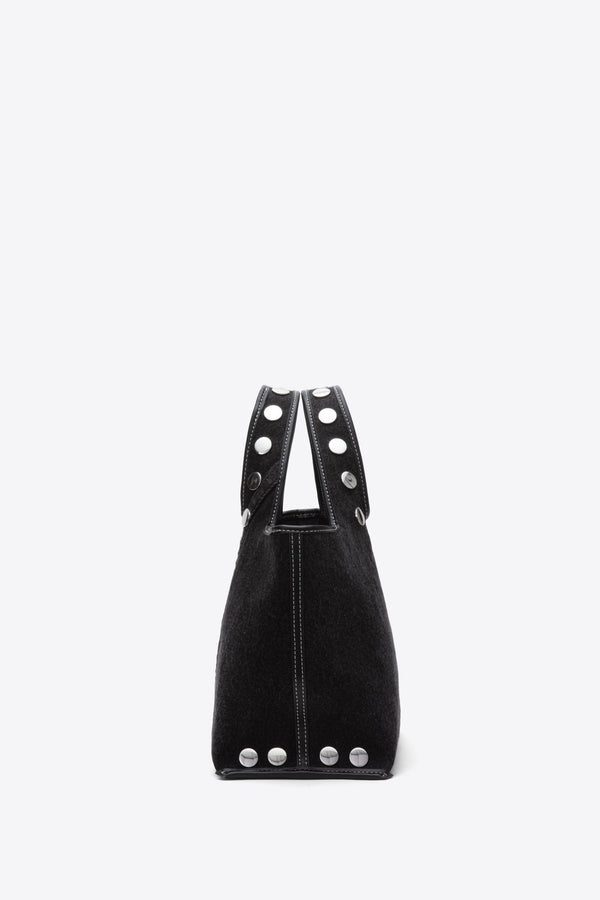 Phillip Lim Denim Mini Market Tote With Studs WASHED BLK