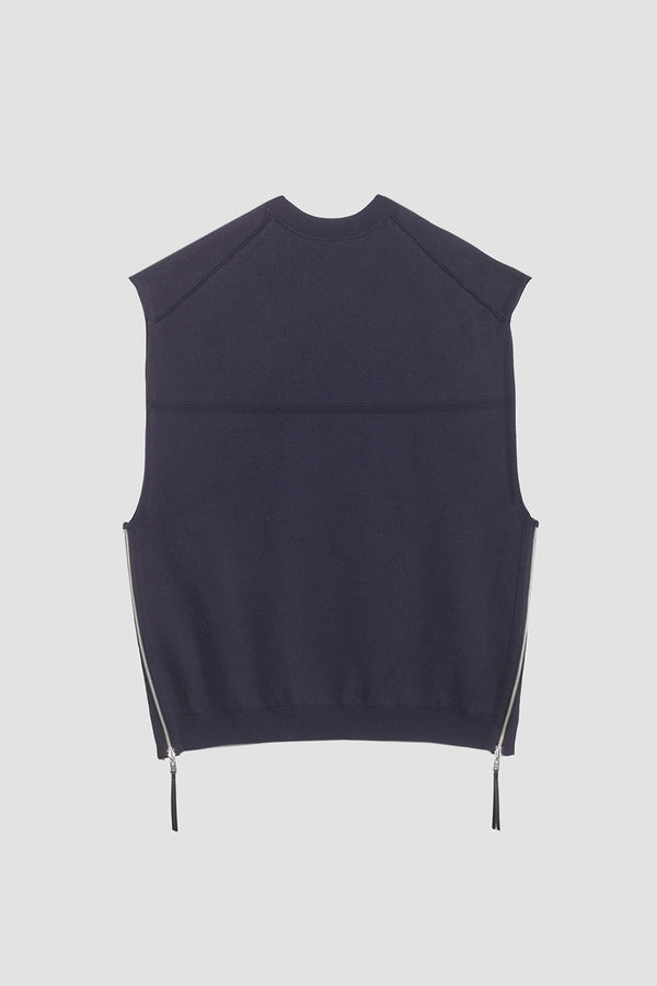 Phillip Lim Double Knit Sleeveless Pullover MIDNIGHT