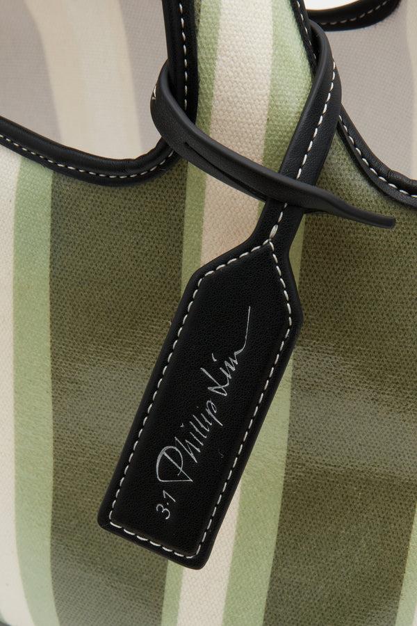 Phillip Lim Dual Stripe Mini Market Tote THYME MULTI