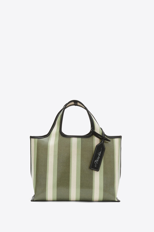 phillip lim Dual Stripe Mini Market Tote THYME MULTI
