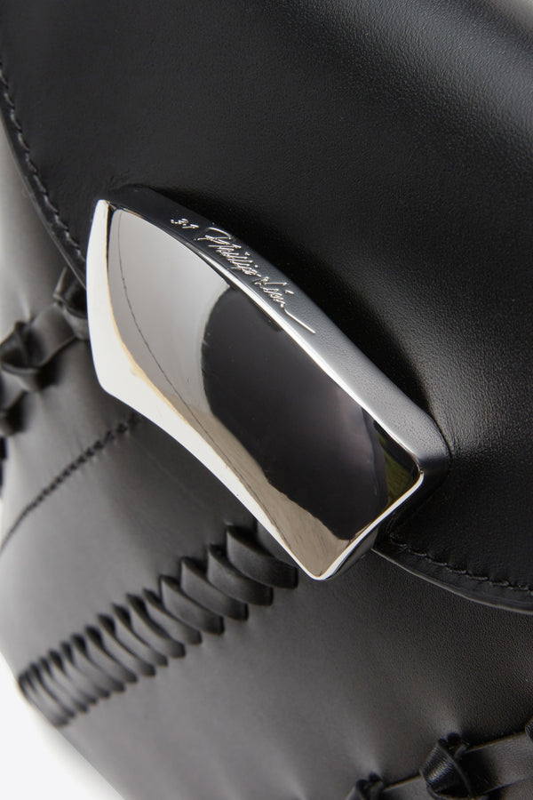 Phillip Lim ID Petit Soft Shoulder Bag With Leather Craft BLACK