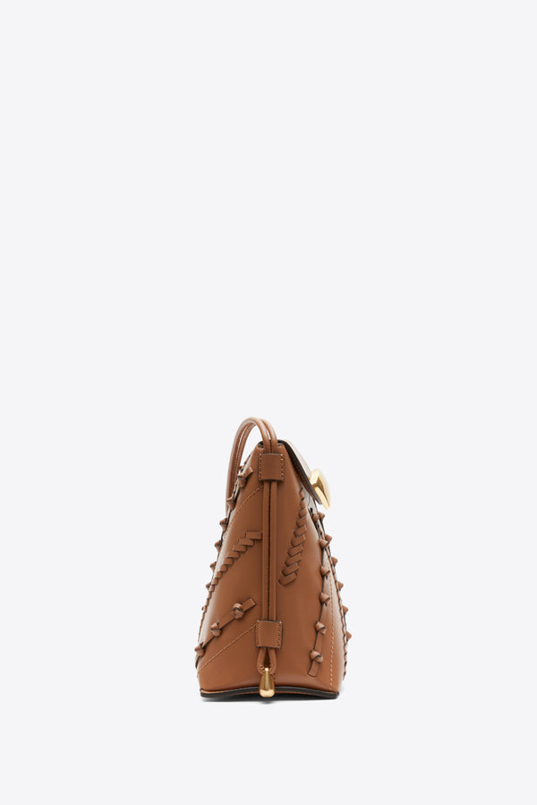 Phillip Lim ID Petit Soft Shoulder Bag With Leather Craft CAMEL