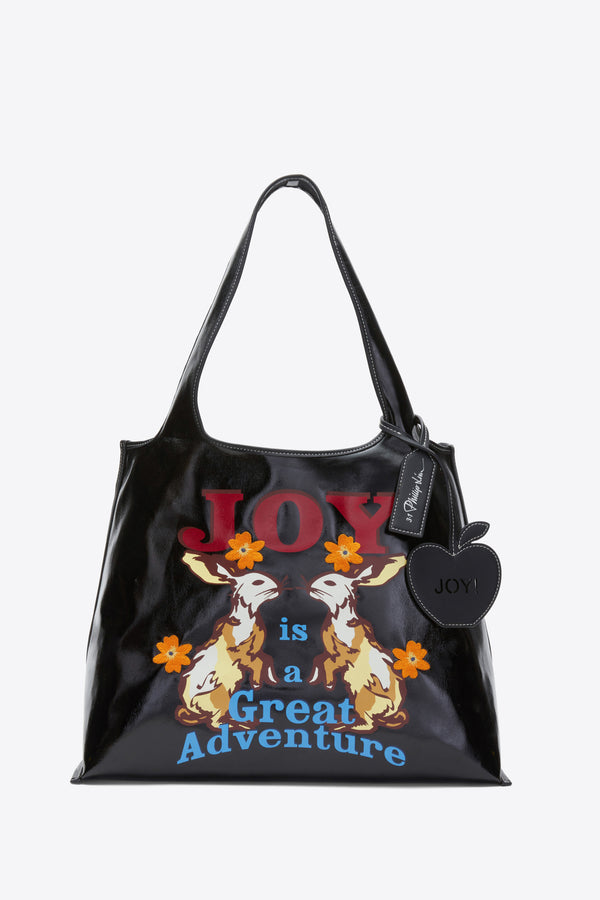 Phillip Lim Joy Is A Great Adventure Market Tote BLK MULTI