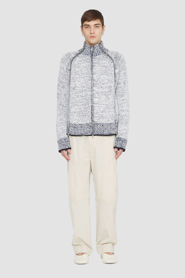 Phillip Lim Long Sleeve Marled Pullover ANTWHT MULTI