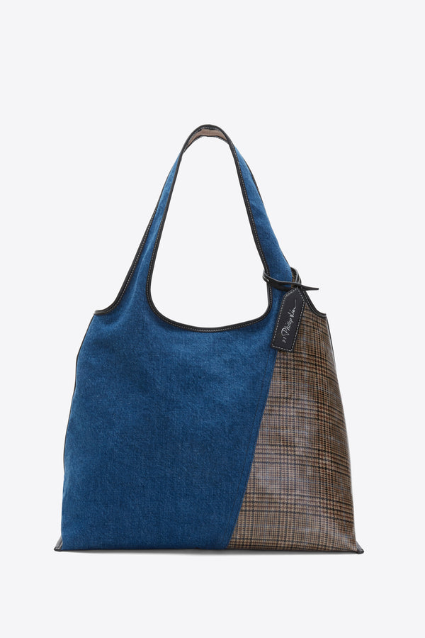 Phillip Lim Patchwork Denim Market Tote INDIGO MULTI