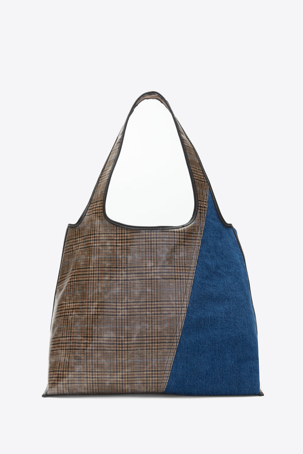 Phillip Lim Patchwork Denim Market Tote INDIGO MULTI