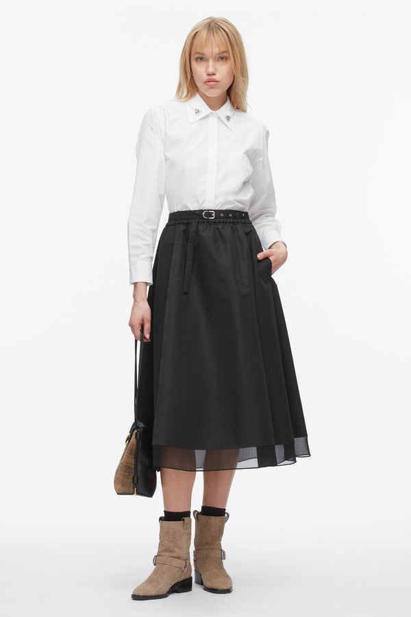 phillip lim Belted Midi Skirt BLACK