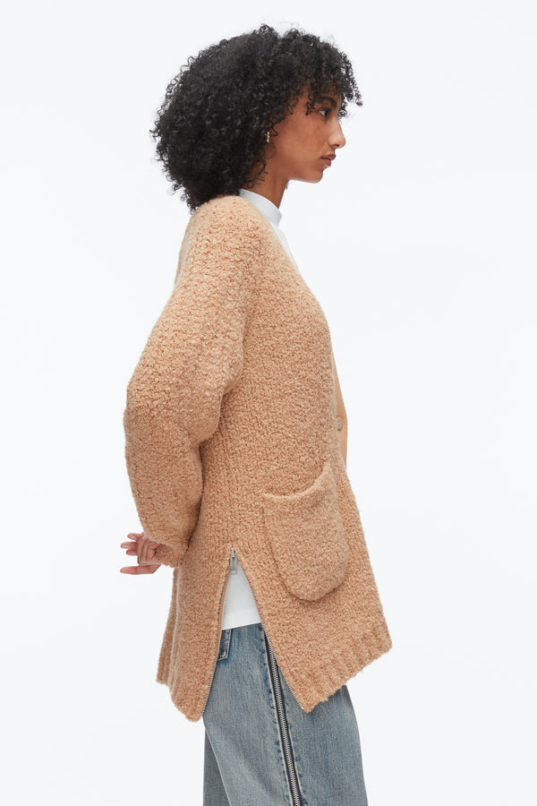 Phillip Lim Boucle Cardigan Coat FAWN