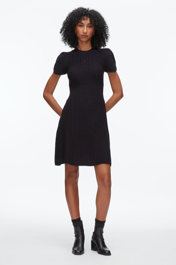 phillip lim Cable Mix Tulip Dress MIDNIGHT