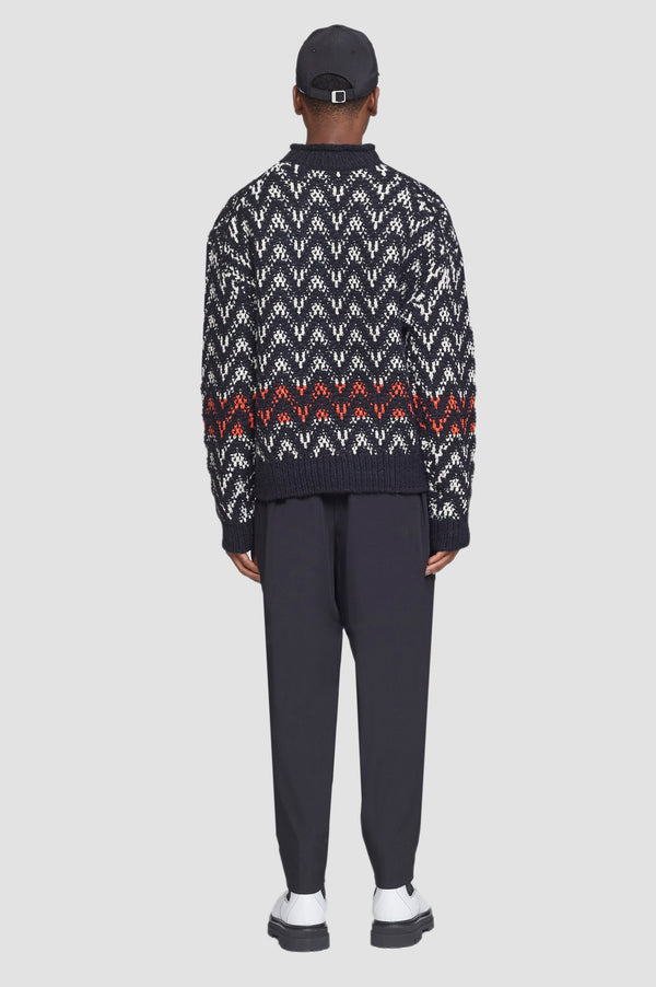 Phillip Lim Chevron Jacquard Pullover CREAM MULTI