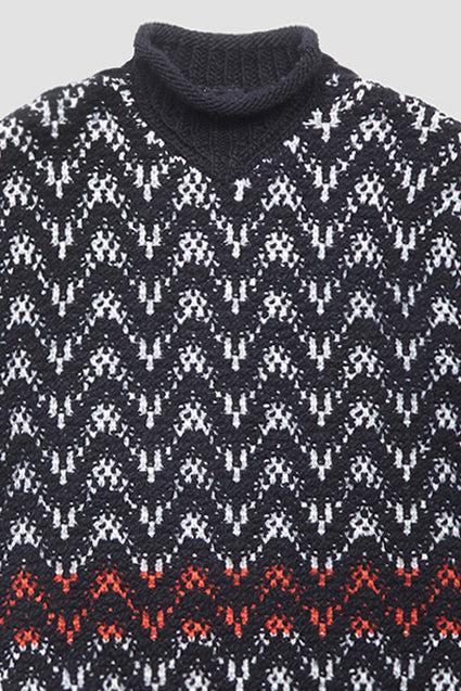 Phillip Lim Chevron Jacquard Pullover CREAM MULTI