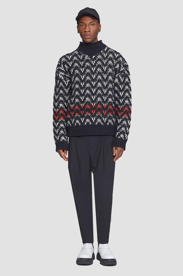 phillip lim Chevron Jacquard Pullover CREAM MULTI