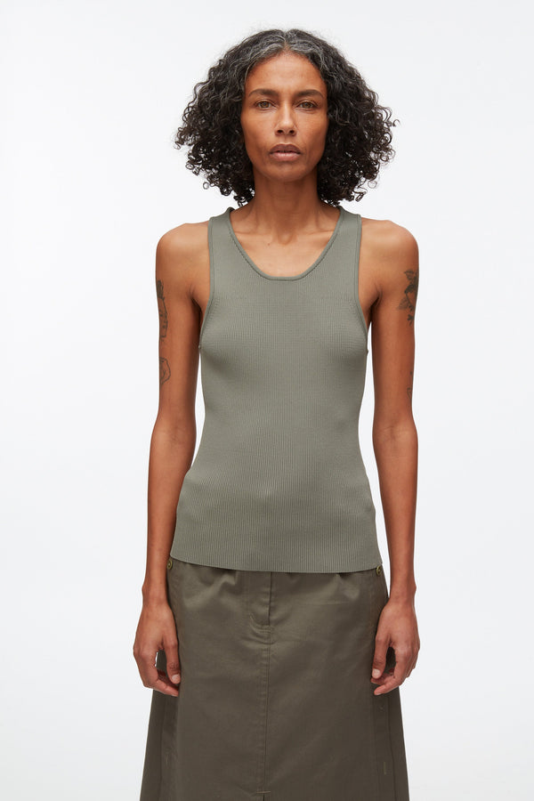 Phillip Lim Compact Rib Layering Tank IVORY