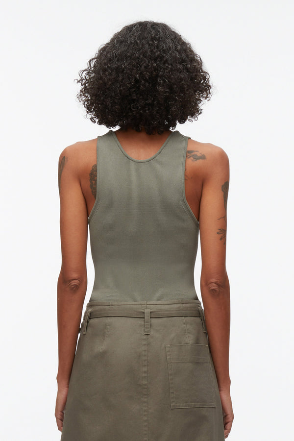 Phillip Lim Compact Rib Layering Tank SAGE