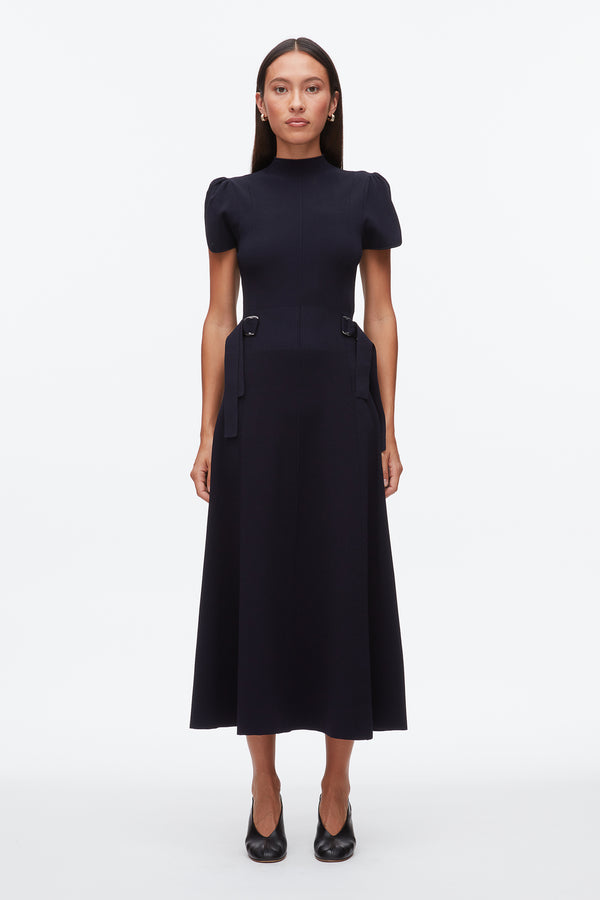 Phillip Lim Compact Rib Tulip Dress MIDNIGHT