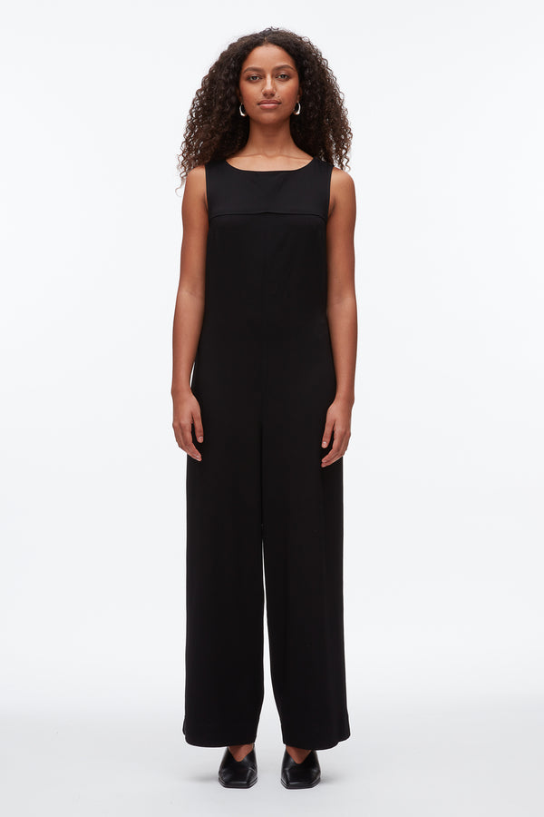 Phillip Lim Crepe Column Jumpsuit BLACK