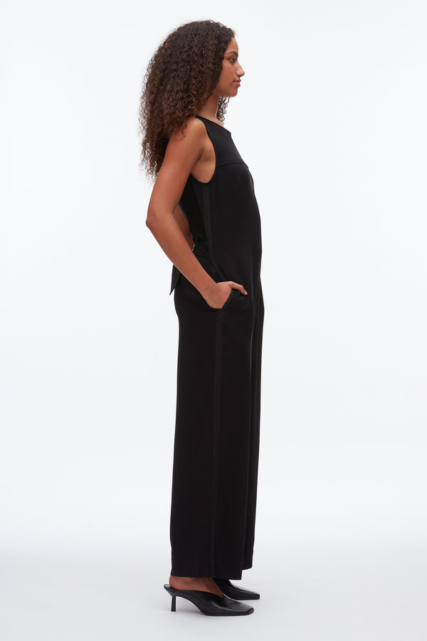 Phillip Lim Crepe Column Jumpsuit BLACK