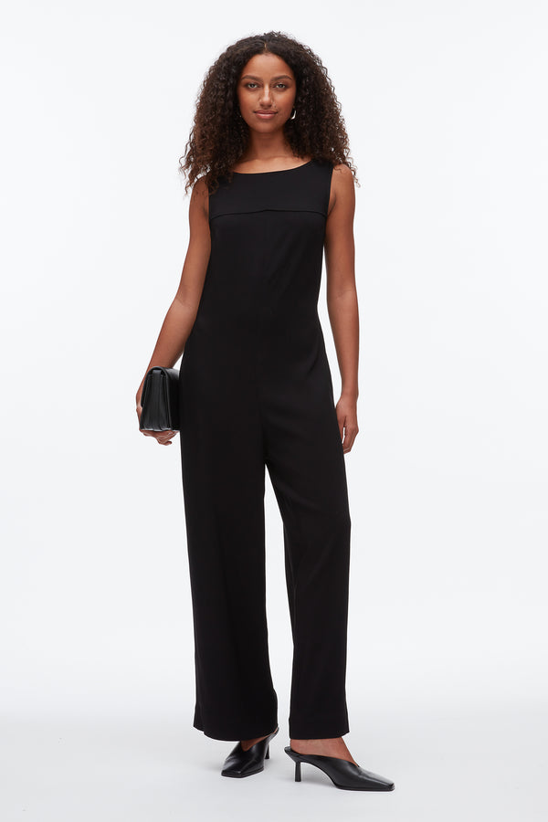 phillip lim Crepe Column Jumpsuit BLACK