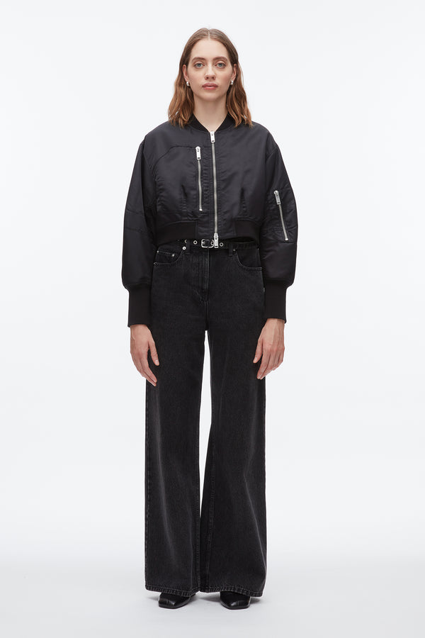 Phillip Lim Cropped Flight Bomber BLACK