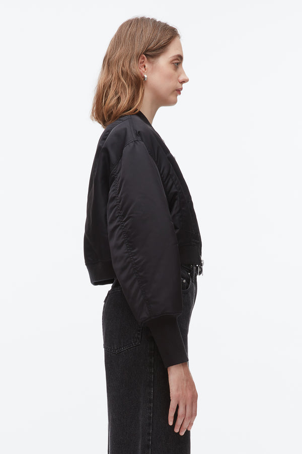 Phillip Lim Cropped Flight Bomber BLACK