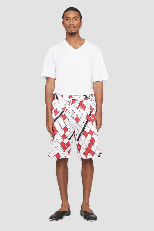 Phillip Lim Cruiser Short RED-WHT MULTI