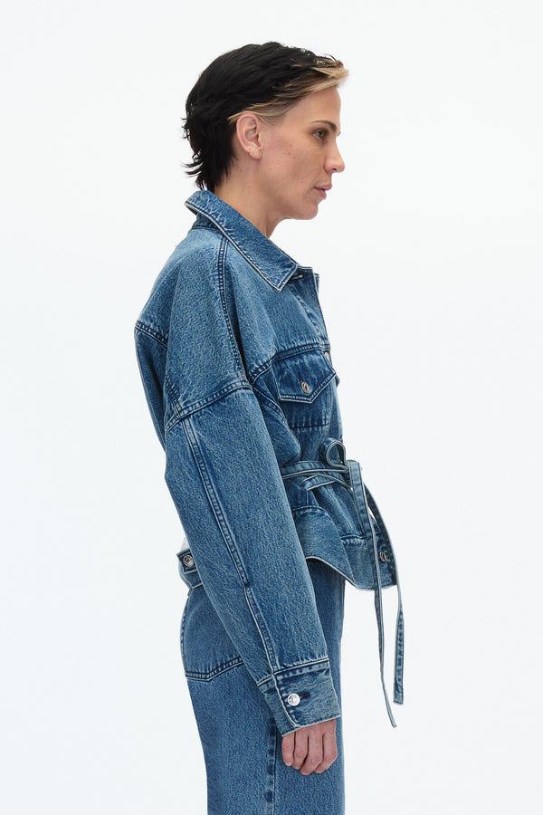 Phillip Lim Denim Boxy Jacket BLUE
