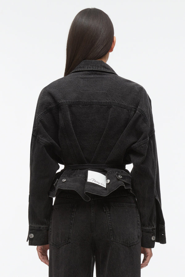 Phillip Lim Denim Boxy Jacket WASHED BLK