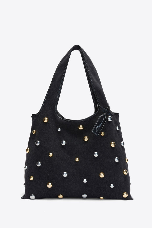 Phillip Lim Dome Embellishment Market Tote BLACK