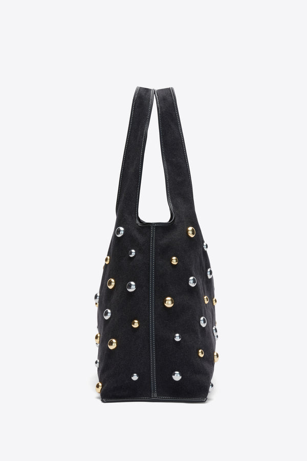 Phillip Lim Dome Embellishment Market Tote BLACK
