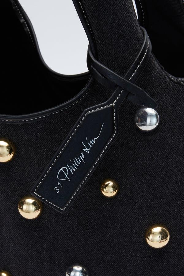 Phillip Lim Dome Embellishment Market Tote BLACK