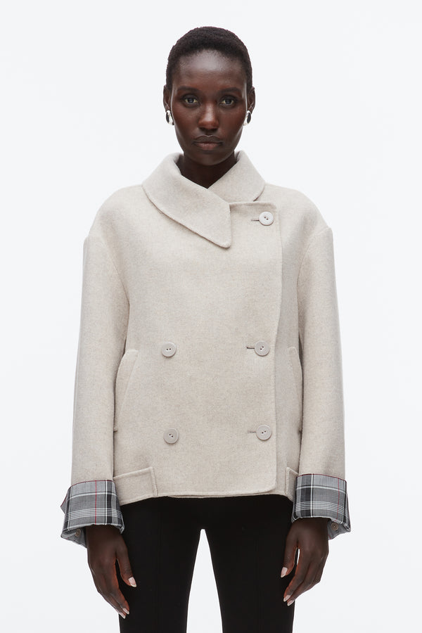 Phillip Lim Double Face Cropped Peacoat CLOUD
