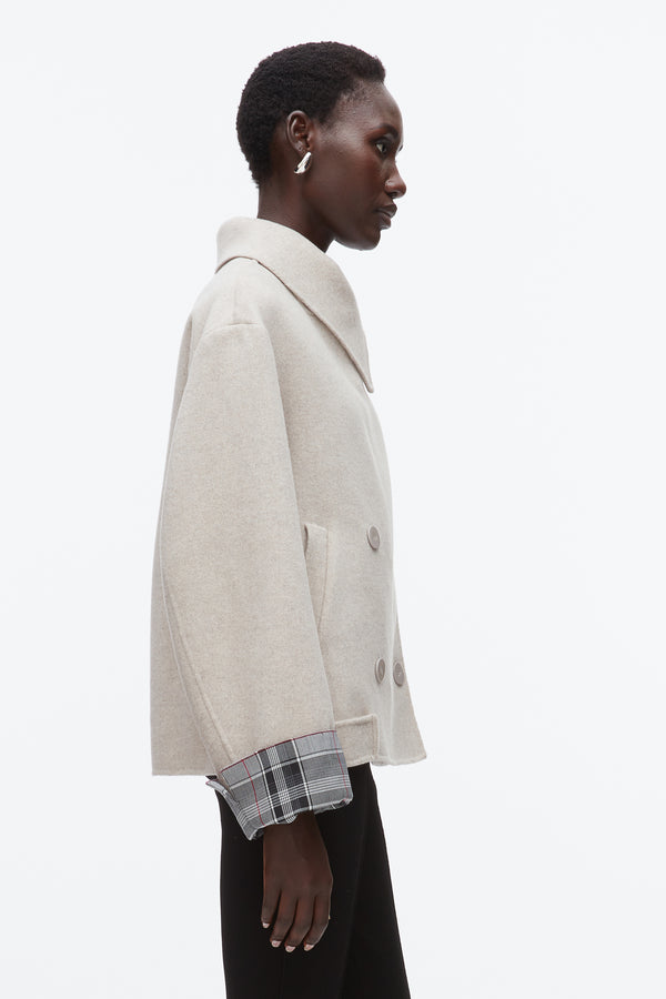 Phillip Lim Double Face Cropped Peacoat CLOUD