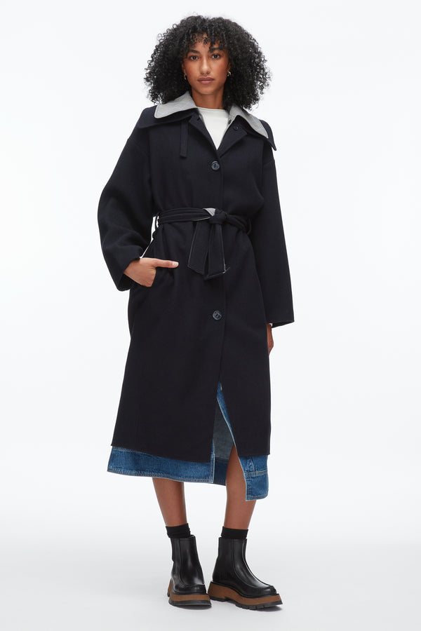 phillip lim Double Face Wool Belted Coat ECLIPSE