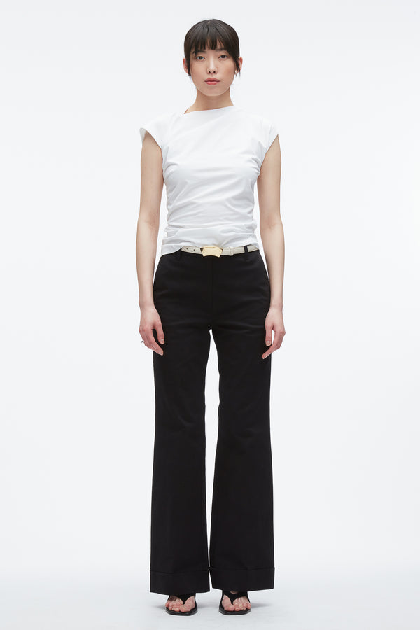 Phillip Lim Draped Asymmetric T-Shirt WHITE