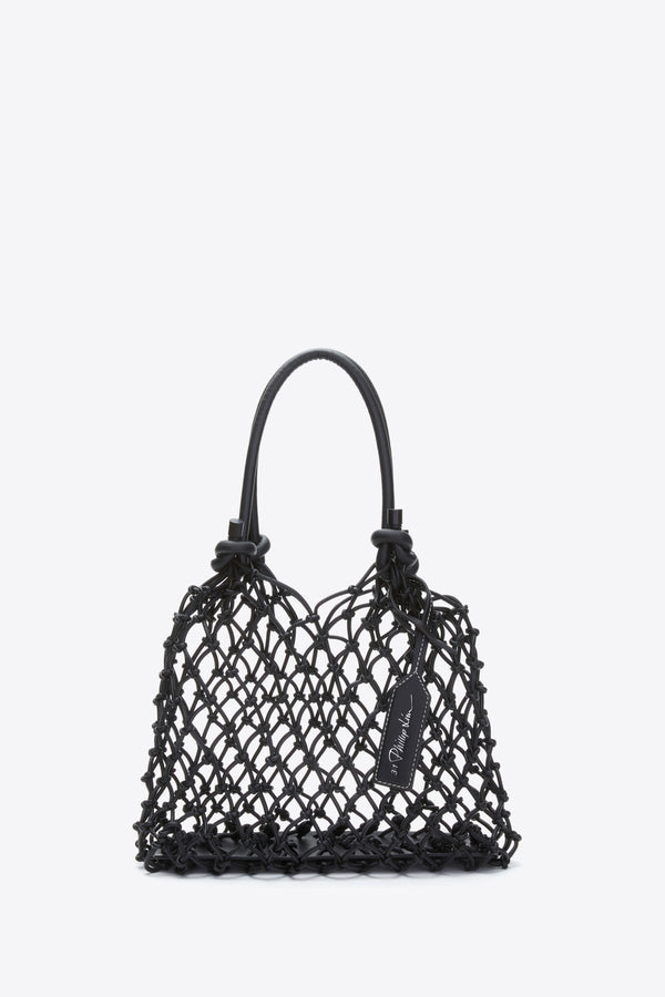 Phillip Lim Faux Fur Macrame Mini Sac BLACK