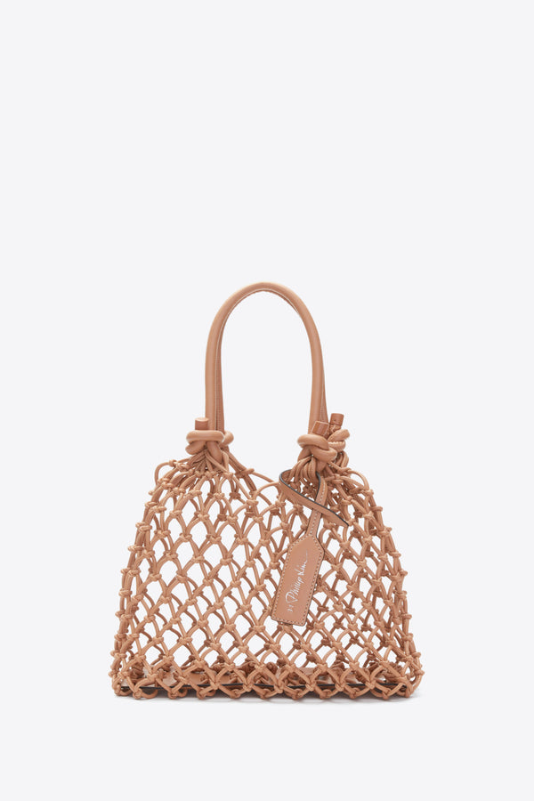Phillip Lim Faux Fur Macrame Mini Sac IVORY-CAMEL