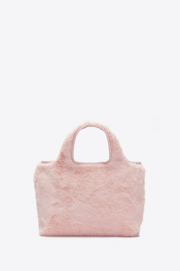 Phillip Lim Faux Fur Mini Market Tote BLUSH