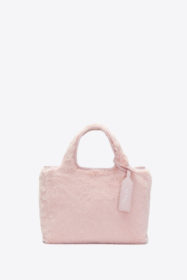 phillip lim Faux Fur Mini Market Tote BLUSH