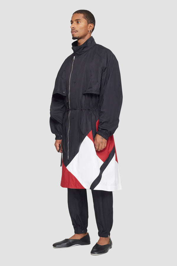 Phillip Lim Fishtail Parka BLK MULTI