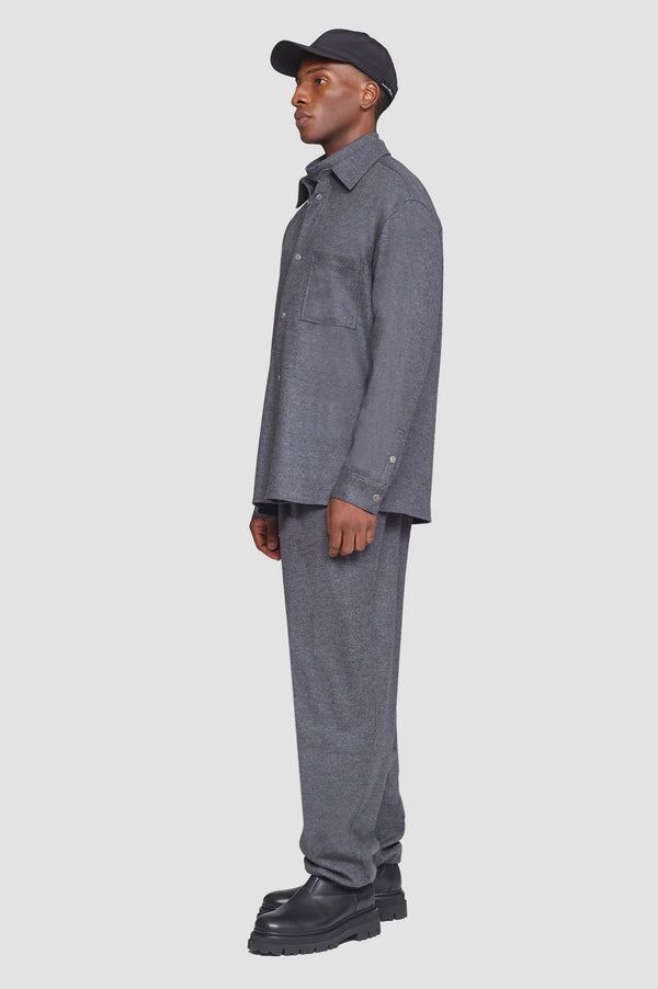 Phillip Lim Flannel Shirt DARK HEATHER GREY